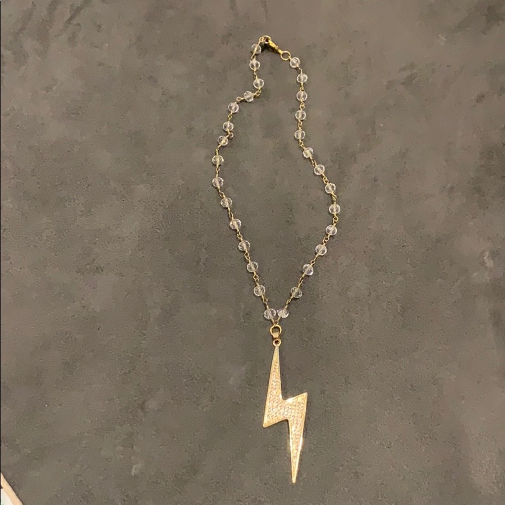Lightening bolt necklace